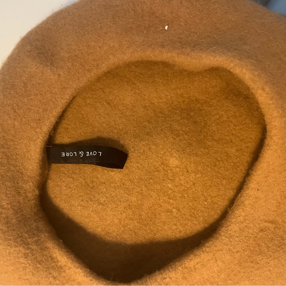 Indigo Love and Lore Beret in Tan - Picture 9 of 10